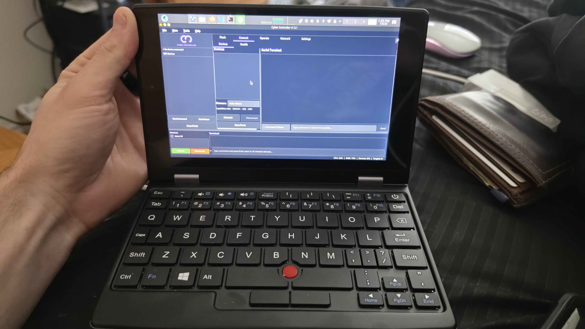 Cyber Controller on a pocket mini-PC